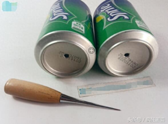 用易拉罐制造的小汽车，跑起来呜呜的，我看了也学会了