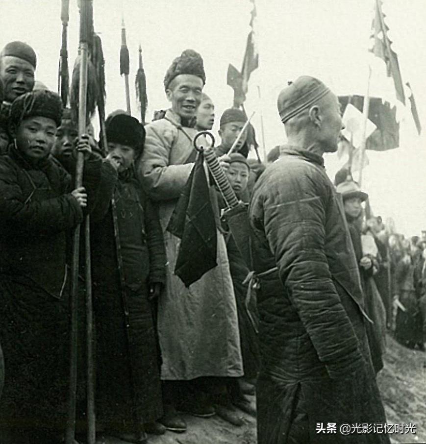 老照片：1940年--1941年石德铁路开通仪式（石家庄---德州）