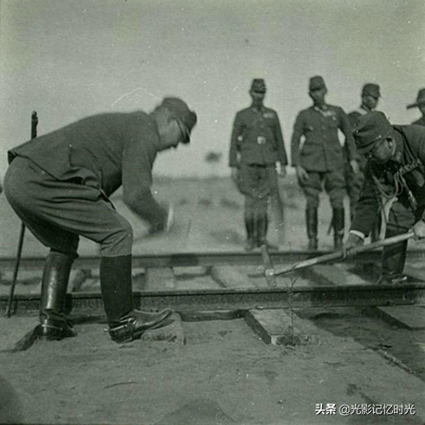 老照片：1940年--1941年石德铁路开通仪式（石家庄---德州）