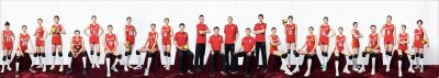 ​中国女排全家福出炉！蔡斌教练组共6人，袁心玥领衔20名队员