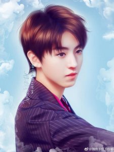 ​「TFBOYS」「分享」171109 王俊凯侧颜杀手绘图来袭 帅气逼真撩动众人心