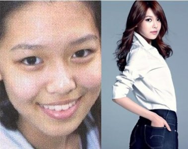 ​少女时代崔秀英整容前后照片曝光 整容前有点像菲律宾人