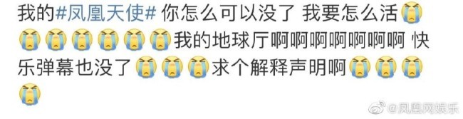 凤凰天使下架！网友：我的“快乐老家”被偷了